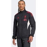 Adidas Mens Liverpool Training Presentation Jacket- Black