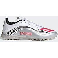Adidas Junior F50 Messi League Astro Turf Football Boots - White
