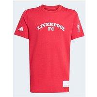 Adidas Junior Liverpool Usa Tee -Red