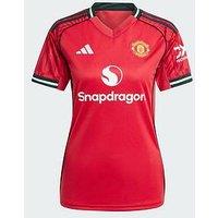 Adidas Manchester United Womens 25/26 Home Stadium Replica Shirt - Red