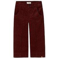 Lil Atelier Mini Girls Cord Trousers - Dark Red