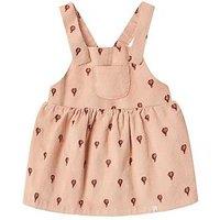 Lil Atelier Baby Girls Hot Air Balloon Cord Pinny Dress - Light Pink