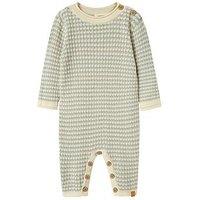 Lil Atelier Baby Boys Textured Knitted Romper - Grey