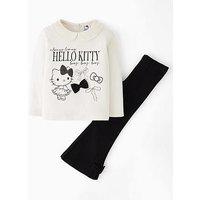 Hello Kitty Collar Legging Set - Light Cream