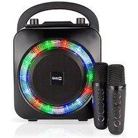 Rockjam Party Speaker Model Ps150Pl Black With 2 Wireless Mics