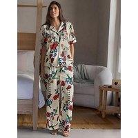 B By Ted Baker Ted Baker May Snake Pyjama Set - Ecru