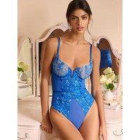 Lipsy Blue Emb Non Padded Wire Body - Blue
