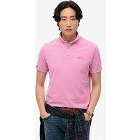 Superdry Vintage Short Sleeve Polo Shirt - Pink