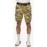 Superdry Parachute Light Camo Print Shorts - Khaki