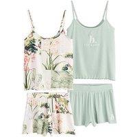 B By Ted Baker Ted Baker May 2Pk Short Set - Green