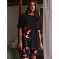B By Ted Baker Ted Baker May Roses Cycling Set - Black