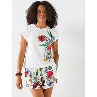 B By Ted Baker Ted Baker May Snake Tee Set - Ecru