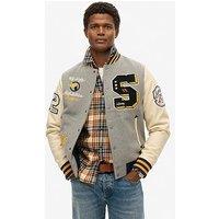 Superdry College Bomber Jacket - Grey