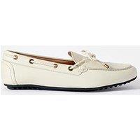Mint Velvet Sally Boat Shoe - Cream