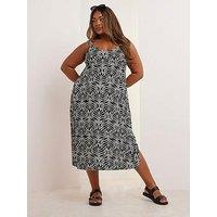 Yours Curve Throw On Beach Dress - Black