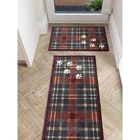 Very Home Plaid Paws Runner - Multi