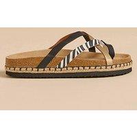 Brakeburn Zebra Multi Strap Sandals