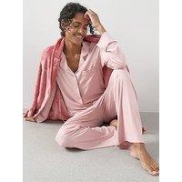 The Very Collection Rib Soft Touch Revere Pj Set - Pink