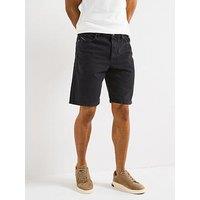 Diesel Regular Fit Denim Shorts - Black