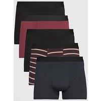 Very Man 5 Pack Trunks - Black/Navy/Burgundy