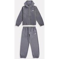 New Balance Junior Boys Lightweight Jacket And Pant Set - Grey