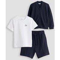 New Balance Junior Boys Lightweight Jacket And Shorts Set - Black