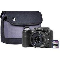 Kodak Pixpro Az255 16Mp 25X Astro Zoom Bridge Camera - Black - Camera + 32Gb Sd Card + Case