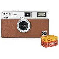 Kodak Ektar H35 Film Camera With 36 Exposure Film Pack - Brown