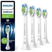 Philips Sonicare W2 Optimal White, Genuine Replacement Toothbrush Heads, White, 4 Pack, Hx6064/87