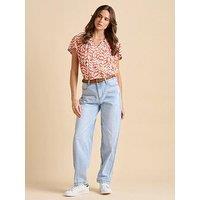 Brakeburn Spring Vine Jersey T Shirt - Red