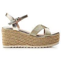 Moda In Pelle Pialva Wedge Sandals - Natural
