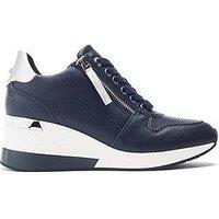 Moda In Pelle Caspia Wedge Trainer - Navy