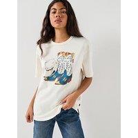 Levi'S Graphic Tabor T-Shirt - Cowboy Boot And Hat Graphic - White