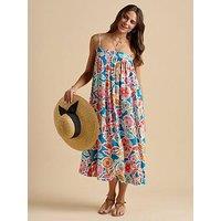Brakeburn Full Bloom Midi Dress - Multi