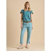 Brakeburn Cropped Blake Trousers - Blue