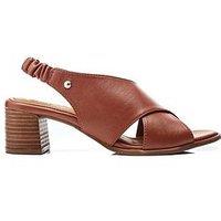 Moda In Pelle Prinia Crossover Leather Sandal - Tan