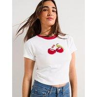 Levi'S Graphic Essential Sporty Tee - Photo Fruit Cherry Bright White