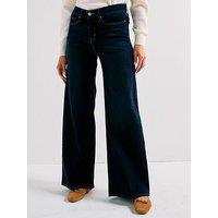 Levi'S 318 Shaping Wide-Leg Jeans - Chances Are - Navy