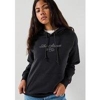 Levi'S Graphic Heritage Hoodie - Hoodie Rhinestone Script Anthracite - Black