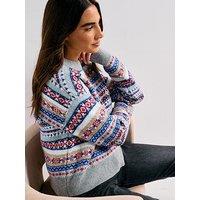 Levi'S Ines Fairisle Sweater - Leandra Fairisle Tawny Port Wool Blend - Multi