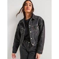 Levi'S Shrunken 90S Trucker Jacket - Bejewelled Black