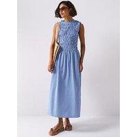 Only Tamari Smock Check Dress - Blue