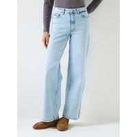 Jdy High Waist Wide Leg Jeans - Blue