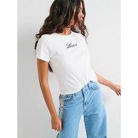 Levi'S Graphic Rickie T-Shirt - Glitter Script - Bright White