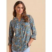 Brakeburn Navy Secret Garden Blouse
