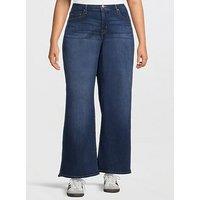 Levi'S Plus 318 Shaping Wide-Leg Jeans (Plus Size) - Clever Girl Plus - Navy