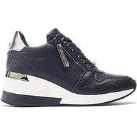 Moda In Pelle Caspia Wedge Trainer - Black