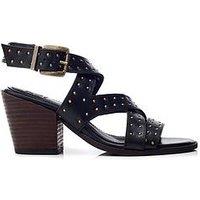 Moda In Pelle Mayley Stud Western Heeled Sandal - Black