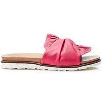 Moda In Pelle Jemini Twist Leather Sandal - Raspberry