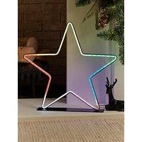 Festive 40 Cm Neon Flex Rgr Indoor/Outdoor Christmas Star Light With Remote